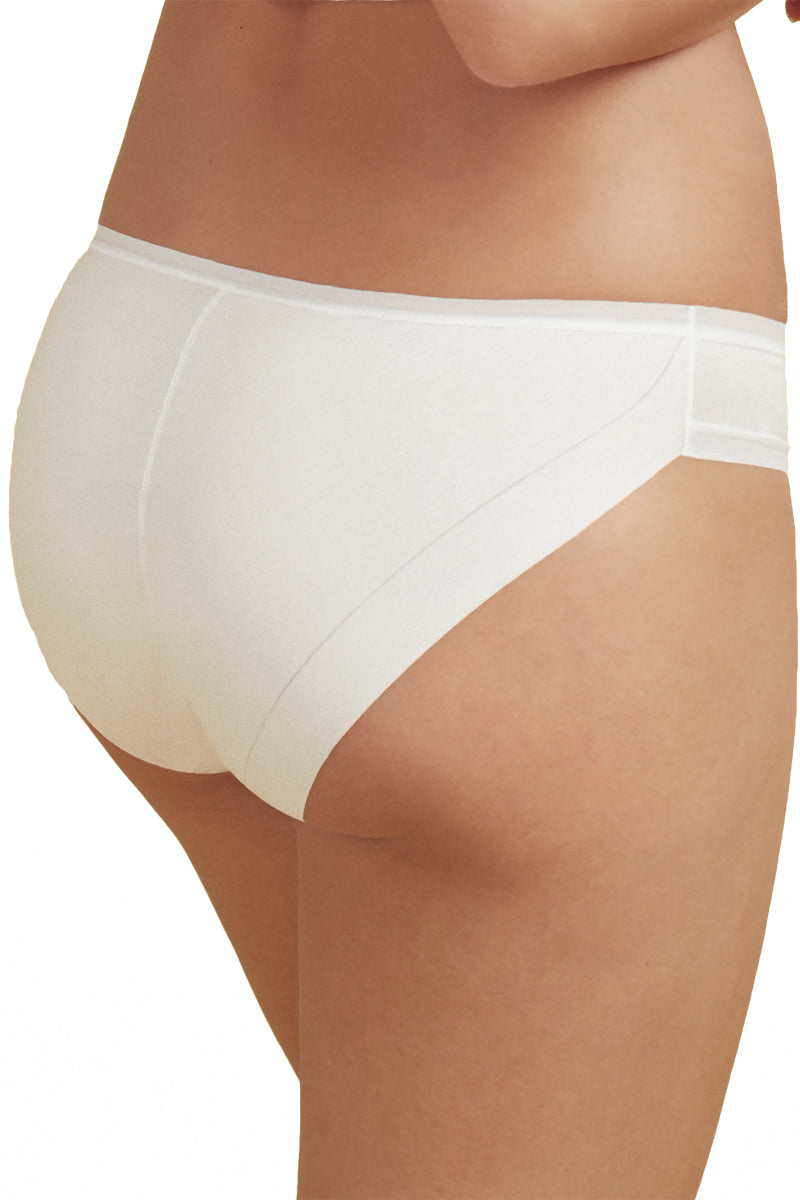 Janira Mini Cotton Band Panty - White - source image 37083
