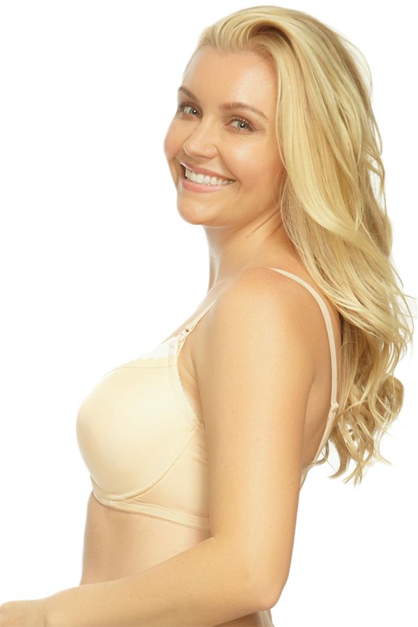 La Leche League Ellen Padded Nursing Bra - Mocha/Natural - source image 31431