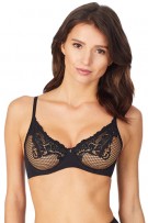 Le Mystere Lace Allure Unlined Bra - Black - source image 53312