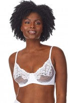 Le Mystere Lace Allure Unlined Bra - Diamond White - source image 53316