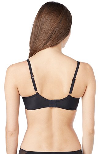 Le Mystere Shine and Sheer Unlined Demi Bra - Black - source image 30612