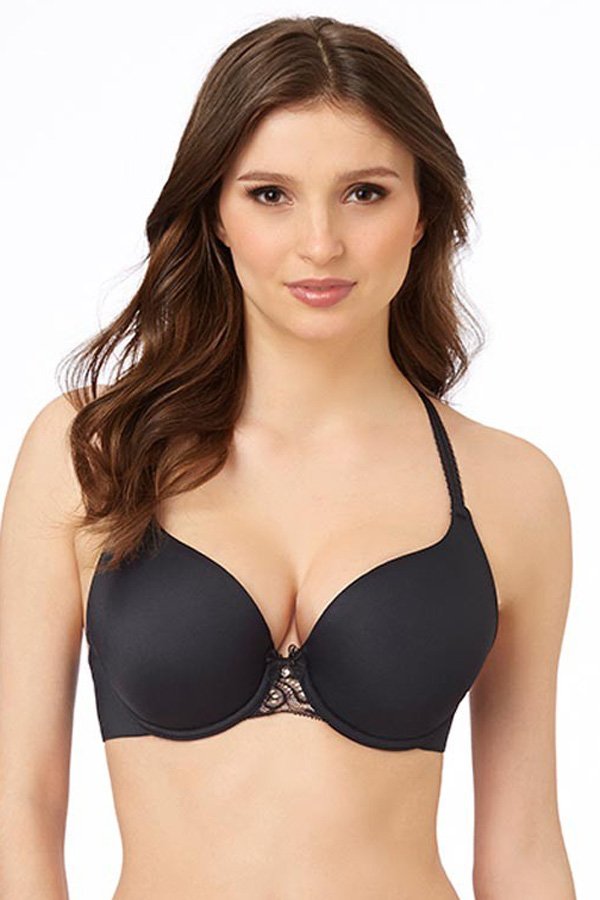 Le Mystere Sophia Lace T-Back Bra - Black - source image 21484
