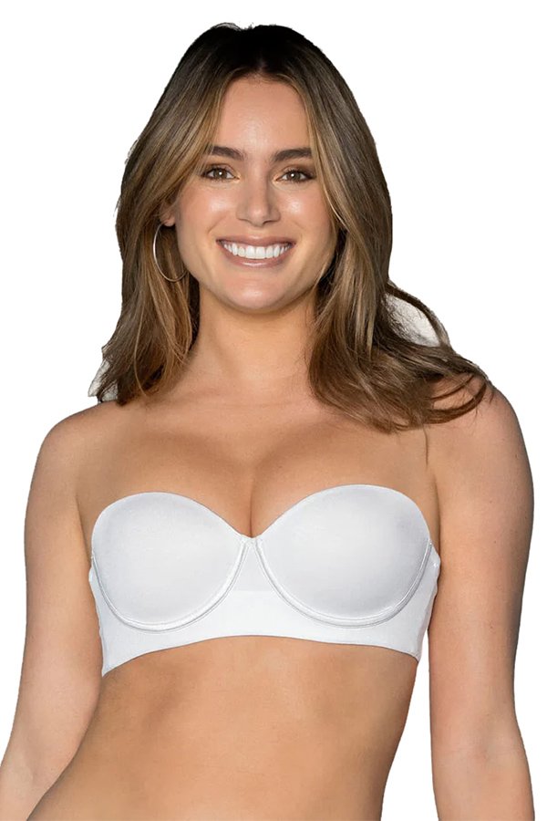 Leonisa Anti-Bulging Support and Control Strapless Push-Up Bra