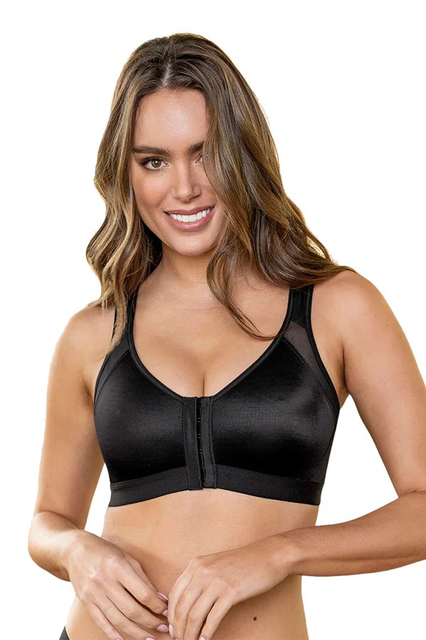 Leonisa Back Posture Support Bra - Black - source image 65028