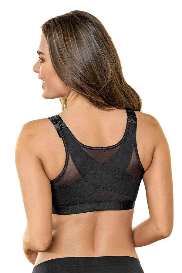 Leonisa Back Posture Support Bra - Black - source image 65029