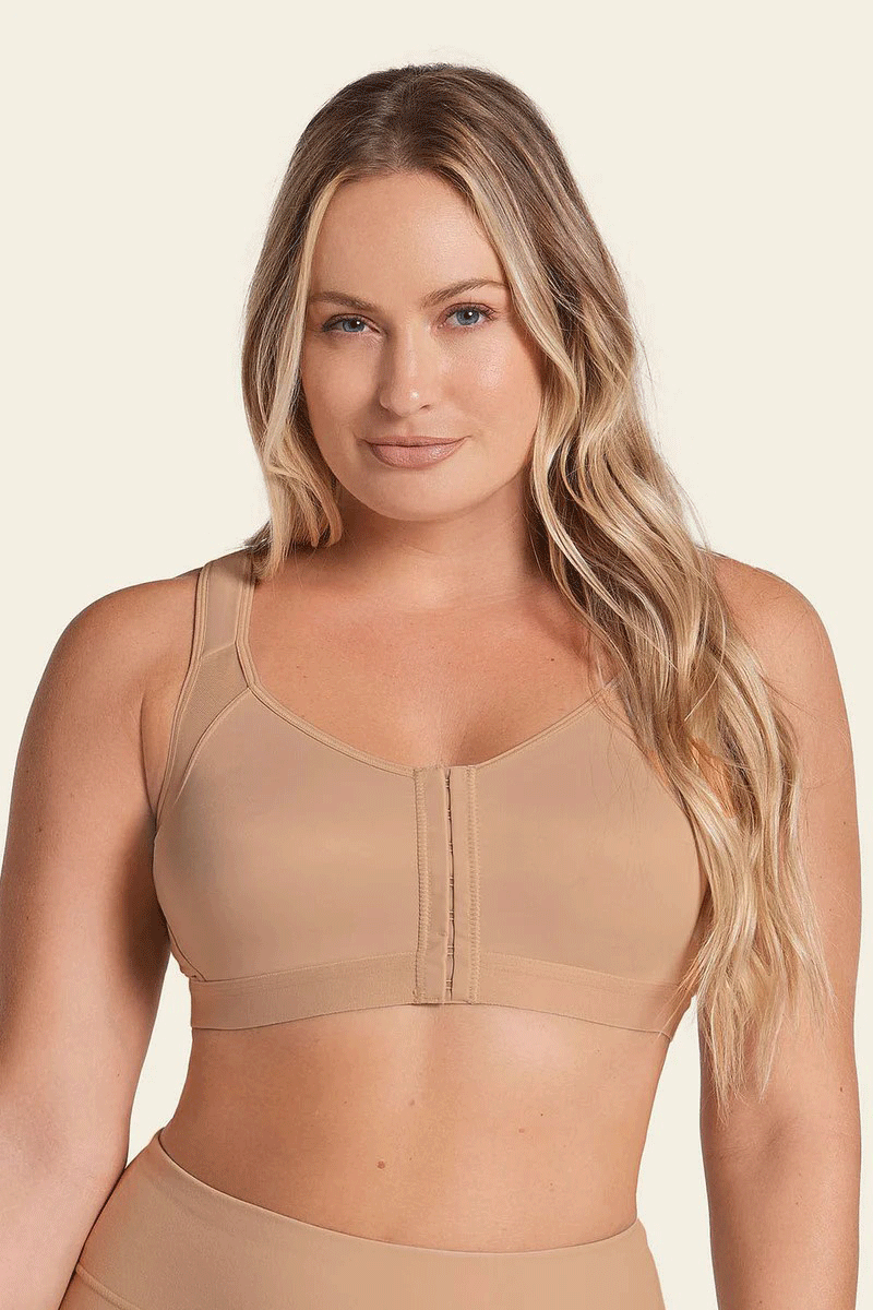 Leonisa Back Posture Support Bra - Golden Beige - source image 72785