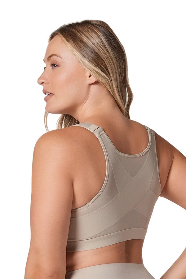 Leonisa Back Posture Support Bra - Light Brown - source image 65033