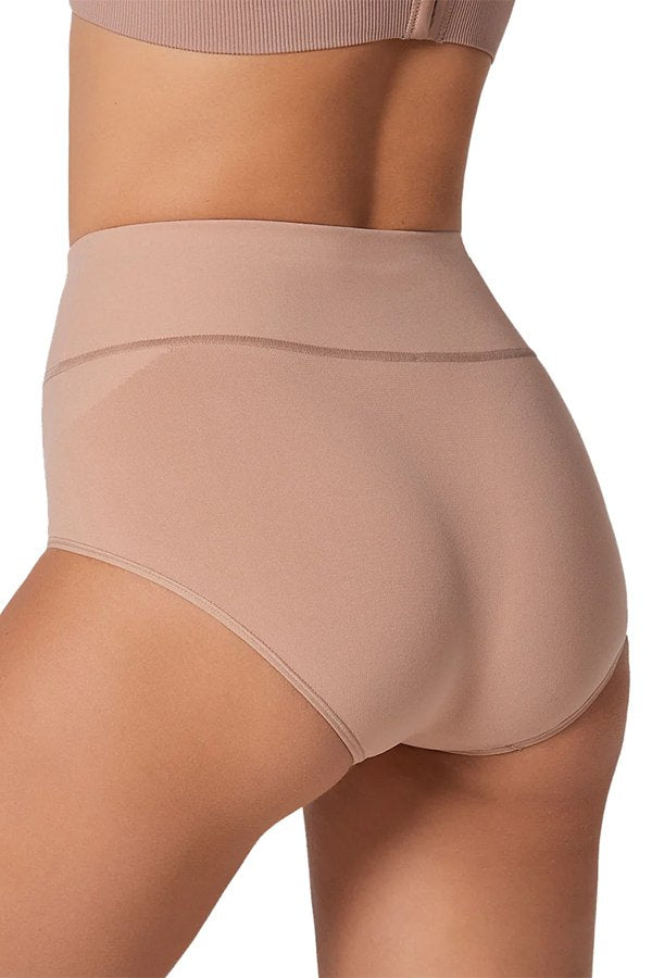 Leonisa Comfy Hi-Waist Control Panty - Beige - source image 31577