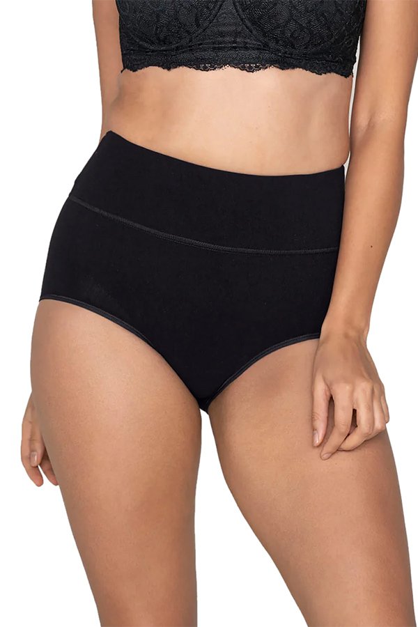 Leonisa Comfy Hi-Waist Control Panty - Black - source image 6647
