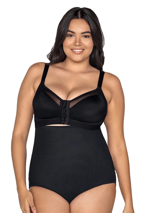 Leonisa High-Waist Postpartum Panty with Adjustable Belly Wrap