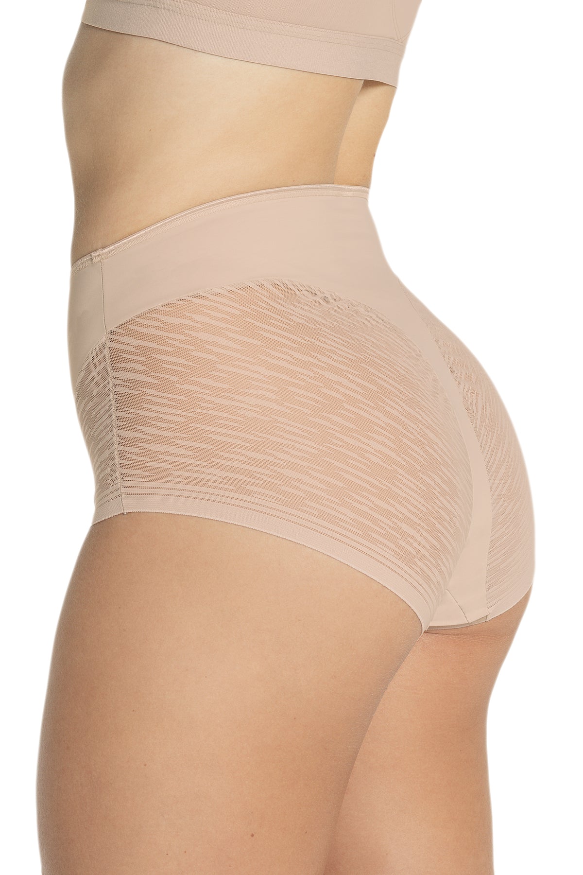 Leonisa High-Waisted Sheer Lace Shaper Panty