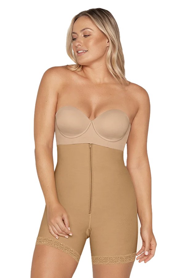 Leonisa Strapless Bodysuit Shaper Short with Booty Lifter