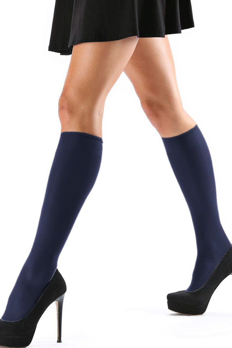 Levante Dali Women's Soft Matte Opaque Knee High Stockings