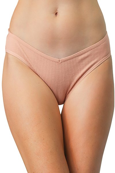 Love Libby Cotton Rib Bikini 3-Pack - Black/Heather Gray/Mahogany Rose - source image 56797