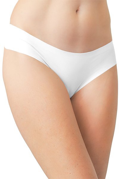 Love Libby Perfectly Smooth No Show Laser Cut Thong - White - source image 57995