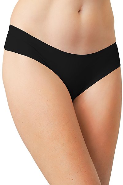 Love Libby Perfectly Smooth No Show Laser Cut Thong 4-Pack - Black/Bark/White/Rose Smoke - source image 56803
