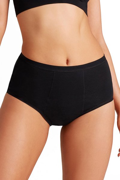 Love Luna Full Brief Period Panty - Black - source image 52748
