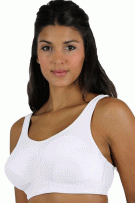 Lunaire Women's Plus-Size Coolmax High-Impact Sport Bra - White - source image 71534