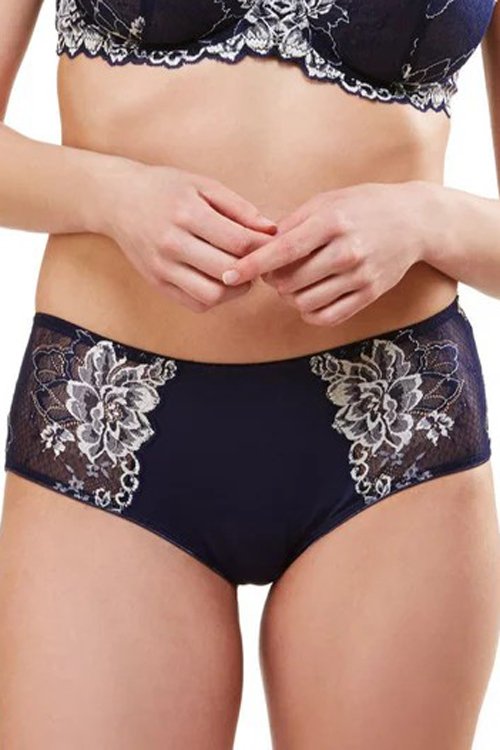 Lunaire Women's Plus-Size Limoges Hipster - Navy - source image 72181