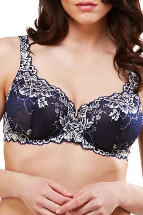 Lunaire Women's Plus-Size Limoges Underwire Bra - Navy - source image 72179