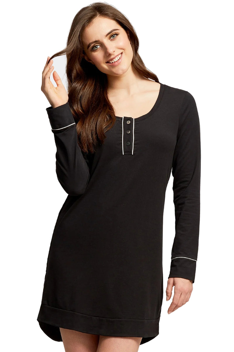 Lusomé Everyday Sleepwear Haedy Sleep-Shirt - Black - source image 33915