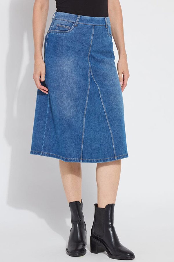 Lysse Bella Denim Skirt (28" Inseam)