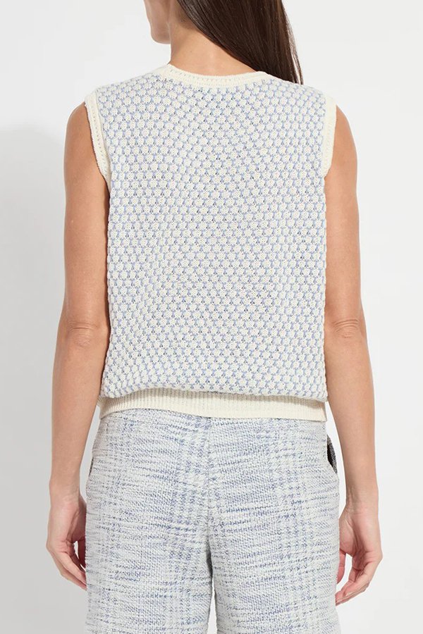 Lysse Claire Textured Mesh Sweater Shell