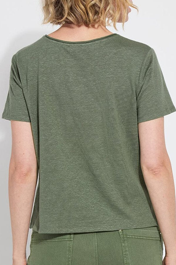 Lysse Cyrus Box-Cut V-Neck Tee