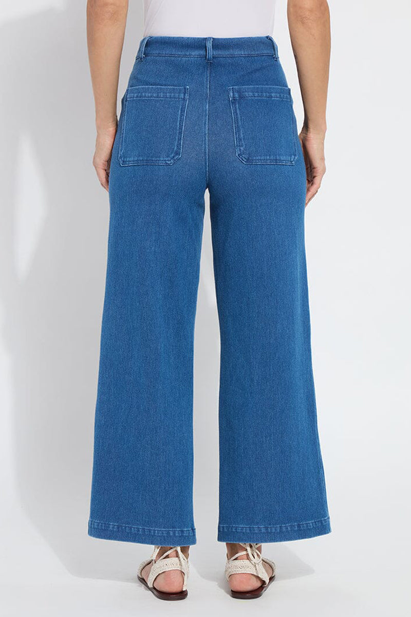 Lysse Mallory Sailor Hi Waist Wide Leg Denim (28" Inseam)