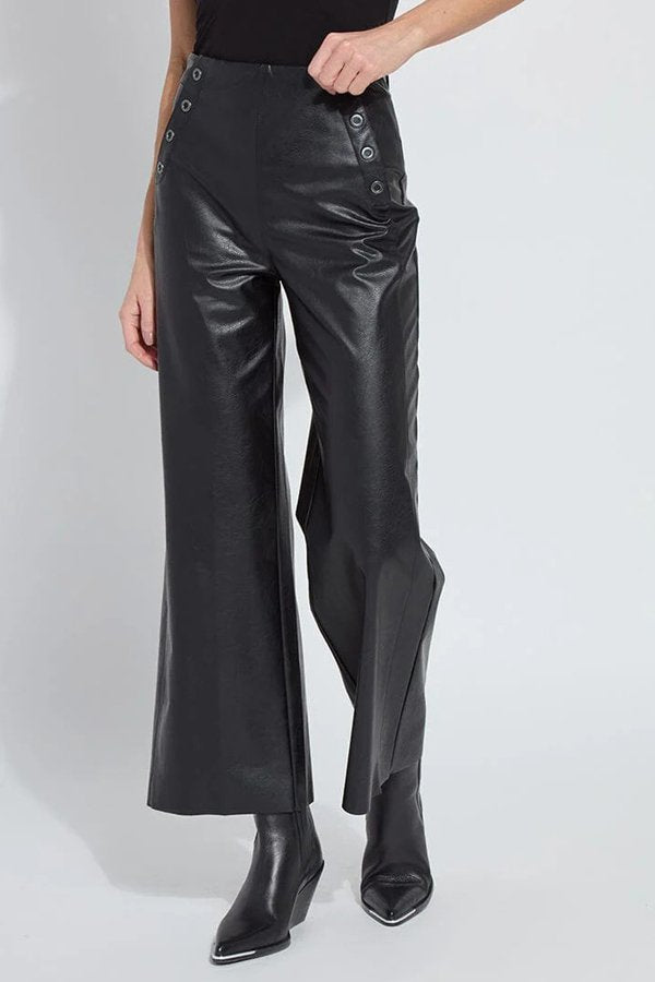 Lysse Odalis Hi Waist Vegan Leather Wide Leg (28" Inseam)