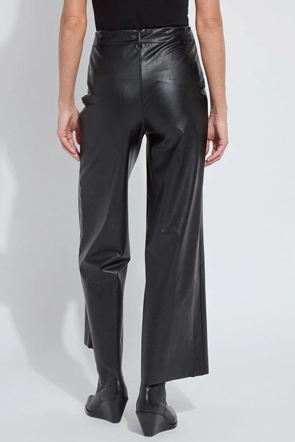 Lysse Odalis Hi Waist Vegan Leather Wide Leg (28" Inseam)