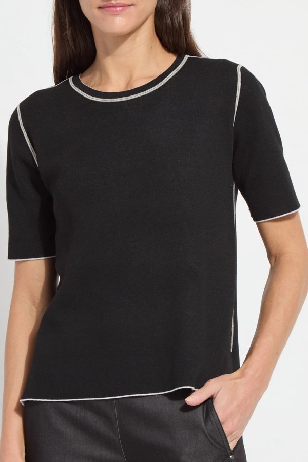 Lysse Odessa Reversible Knit Short Sleeve Tee