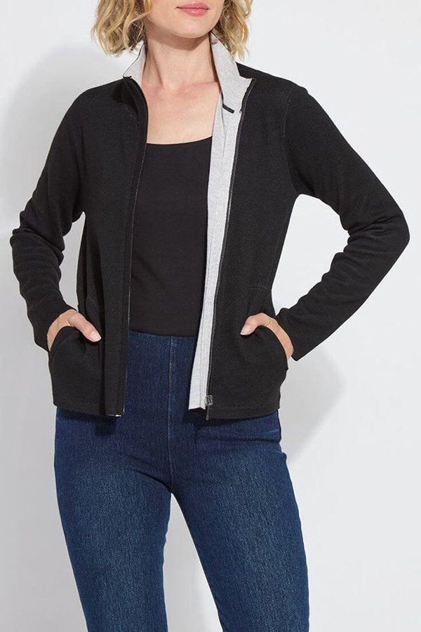 Lysse Reversible Cashmere Zip Up Cardigan