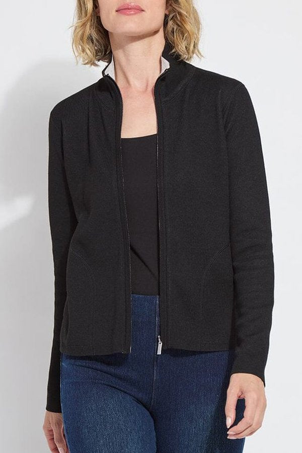 Lysse Reversible Cashmere Zip Up Cardigan