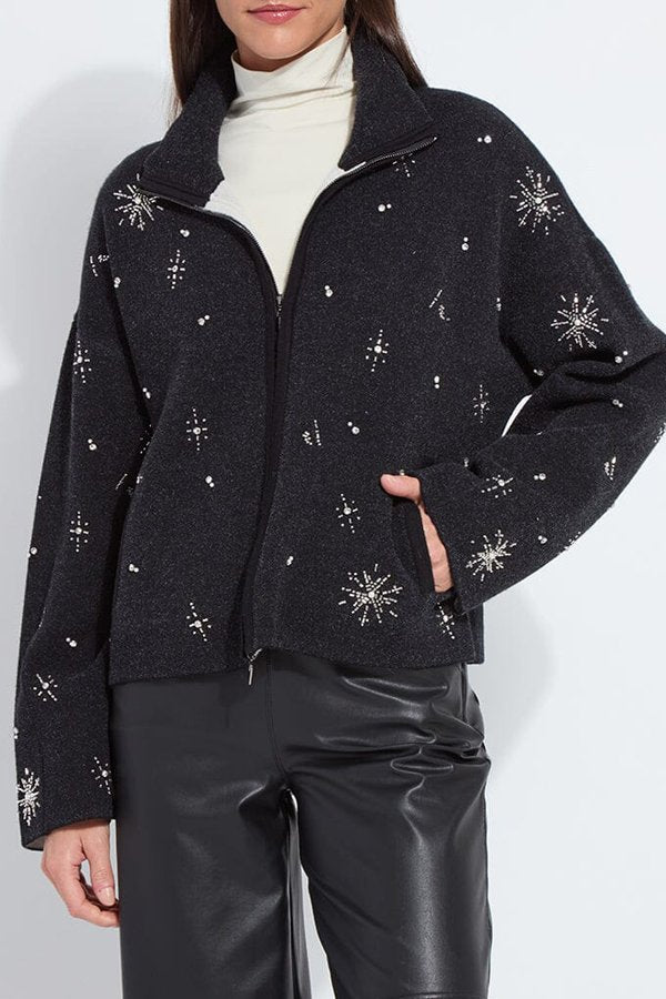 Lysse Scottie Embellished Knit Jacket