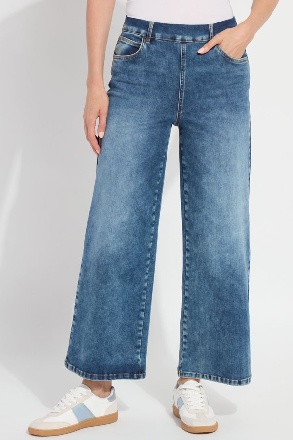 Lysse Sylvie Wide Leg Premium Denim (28" Inseam)
