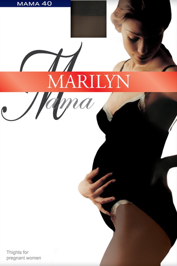 Marilyn Mama Maternity Tights 40 DEN - Nero - source image 10594