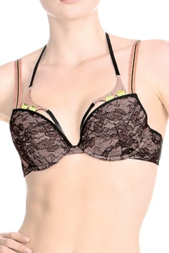 Marlies Dekkers Kunoichi Push-Up Bra - Black/Lace - source image 15386