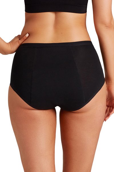 Love Luna Full Brief Period Panty - Black - source image 52750