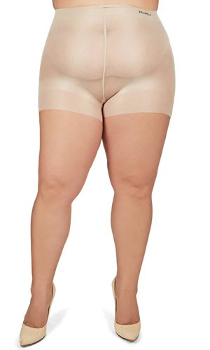 MeMoi Plus Size Curvy Ultra Sheer Control Top Pantyhose