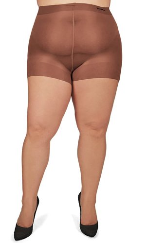 MeMoi Plus Size Curvy Ultra Sheer Control Top Pantyhose