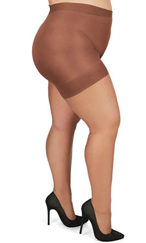 MeMoi Plus Size Curvy Ultra Sheer Control Top Pantyhose