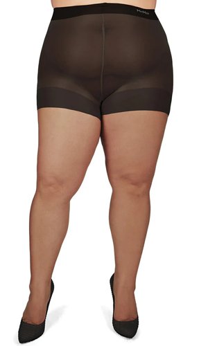 MeMoi Plus Size Curvy Ultra Sheer Control Top Pantyhose