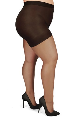 MeMoi Plus Size Curvy Ultra Sheer Control Top Pantyhose