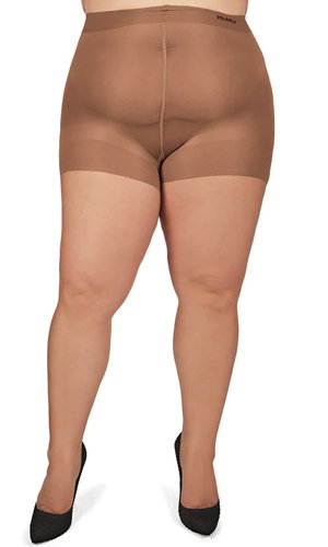 MeMoi Plus Size Curvy Ultra Sheer Control Top Pantyhose