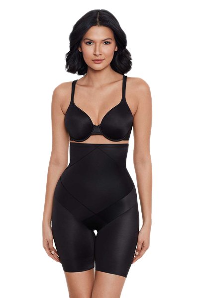 Miraclesuit Instant Tummy Tuck Hi-Waist Thigh Slimmer - Black - source image 38767
