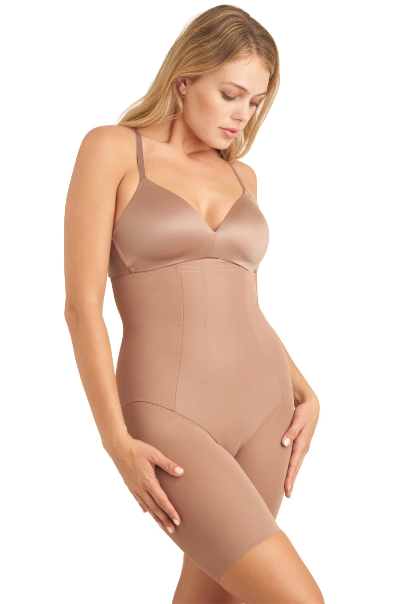 Miraclesuit Shape With Edge Hi-Waist Long Leg - Cocoa - source image 41639