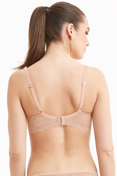 Montelle Divine Full Coverage Lace Bra - Nude - source image 29918