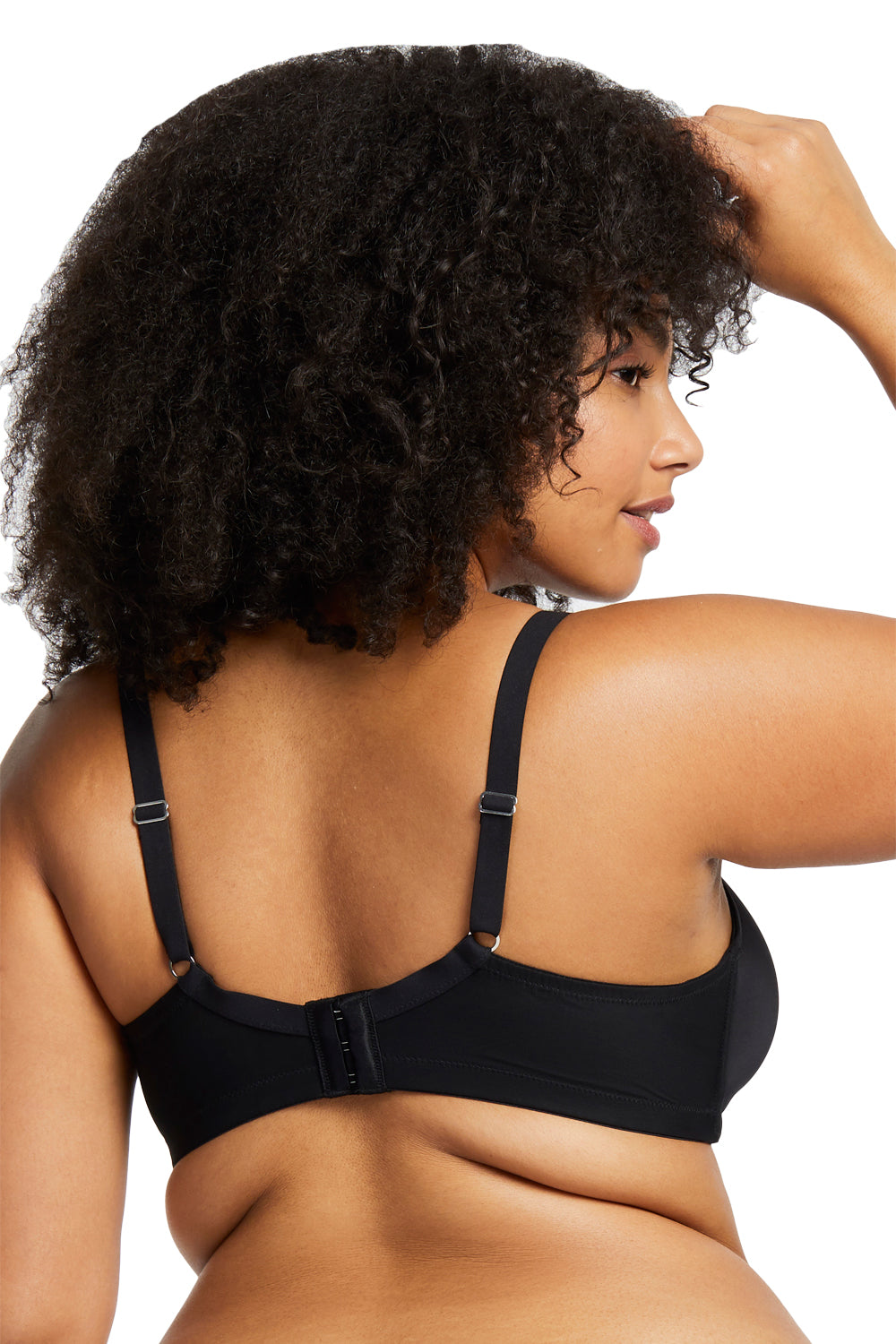 Montelle Essentials Wire Free Plus T-Shirt Bra - Black - source image 38047