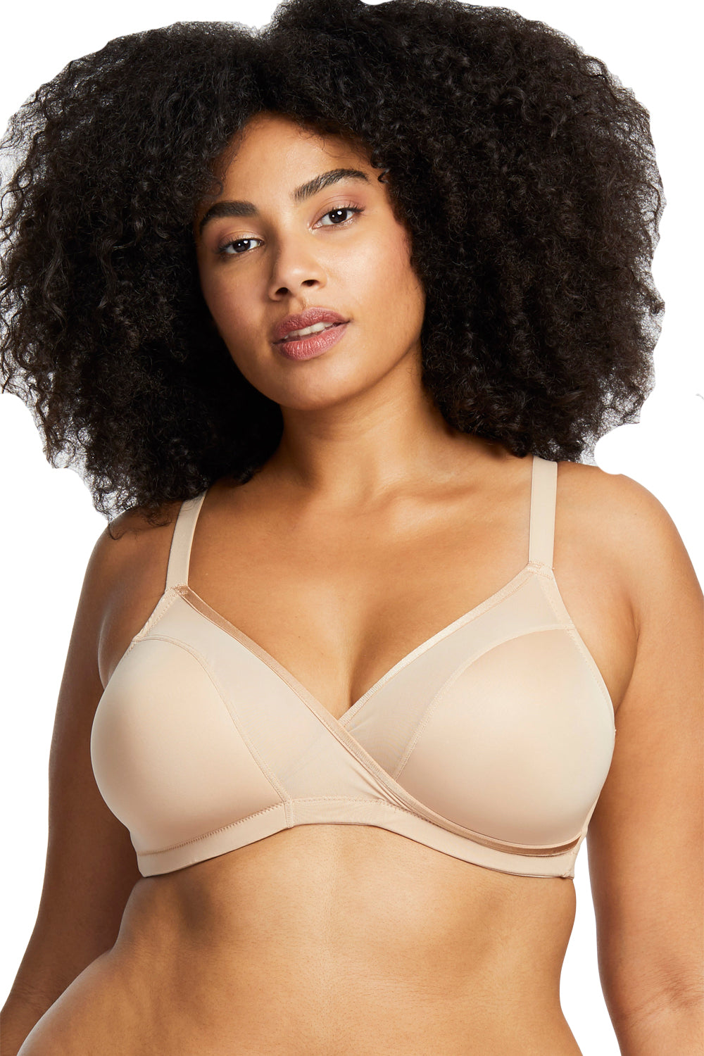Montelle Essentials Wire Free Plus T-Shirt Bra - Nude - source image 38048